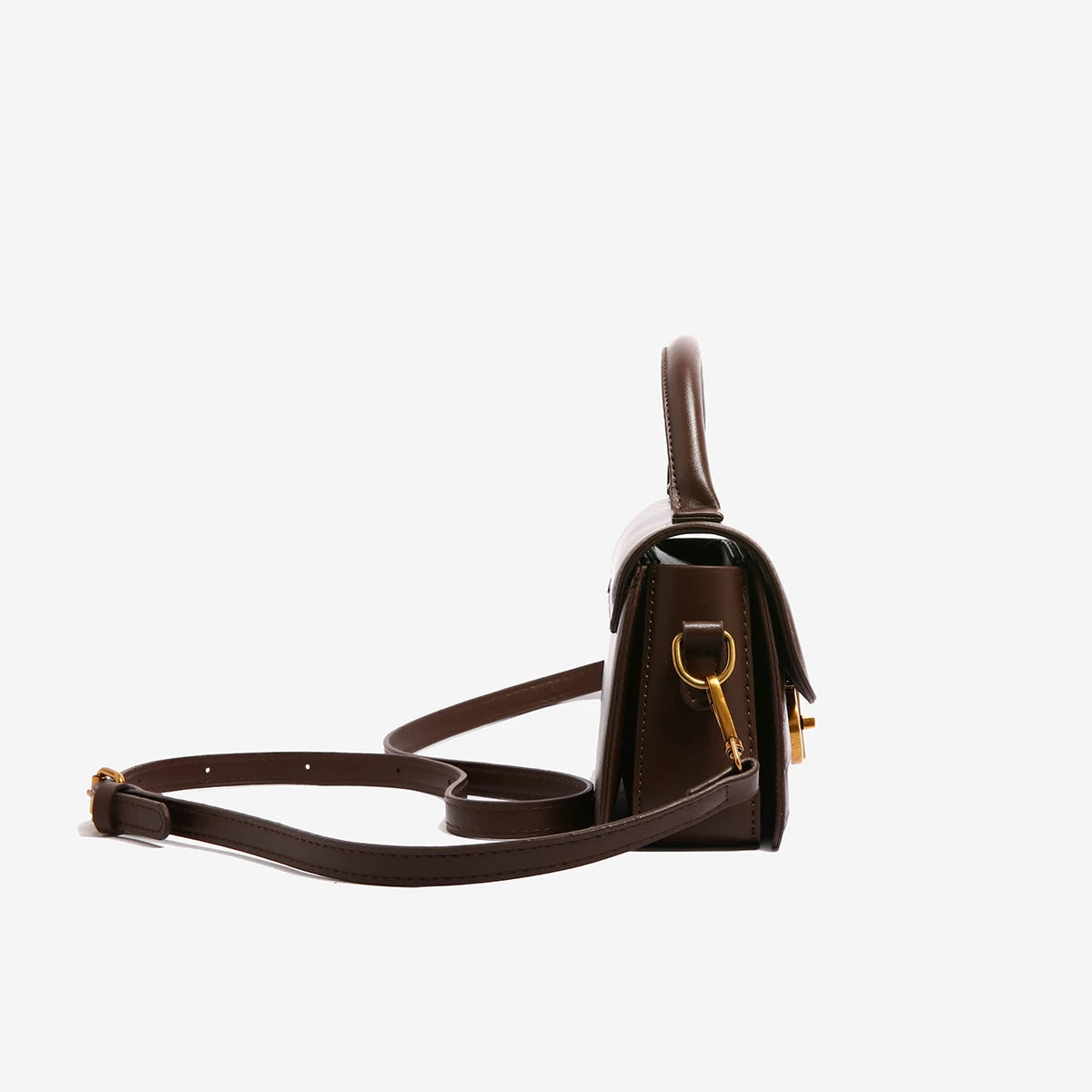 Small Leather Armpit Bags for Women, Chain Shoulder, Crossbody Bag, Ladies