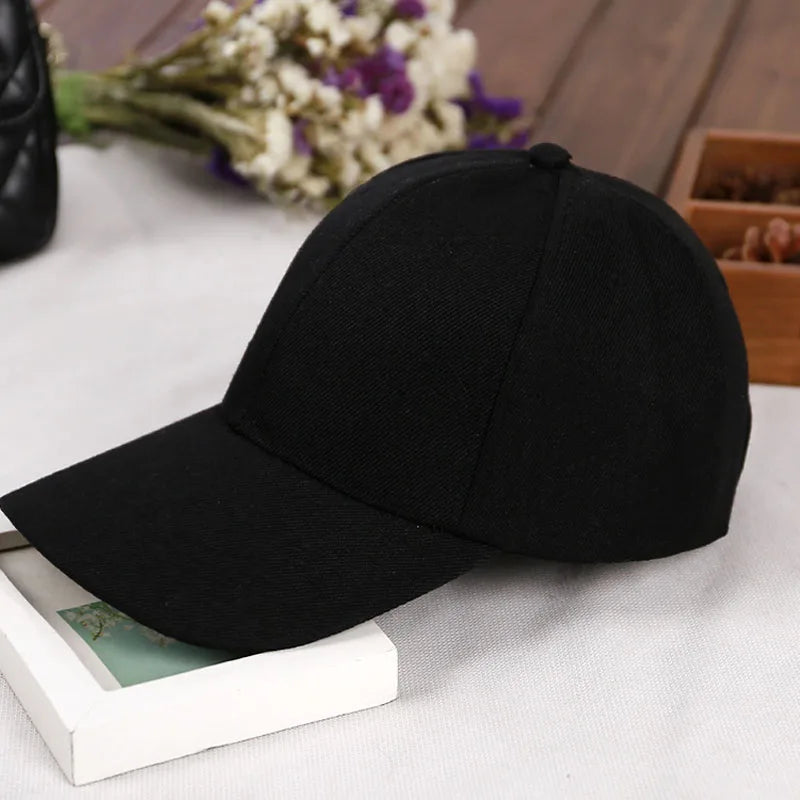 Fashion Retro Solid Color Men and Women Universal Baseball Cap Outdoor Sports Casual Girl Ponytail  Hat Sale