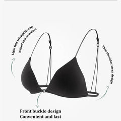 Beauty Back Bra Front Buckle Underwear For Women French Bra Small