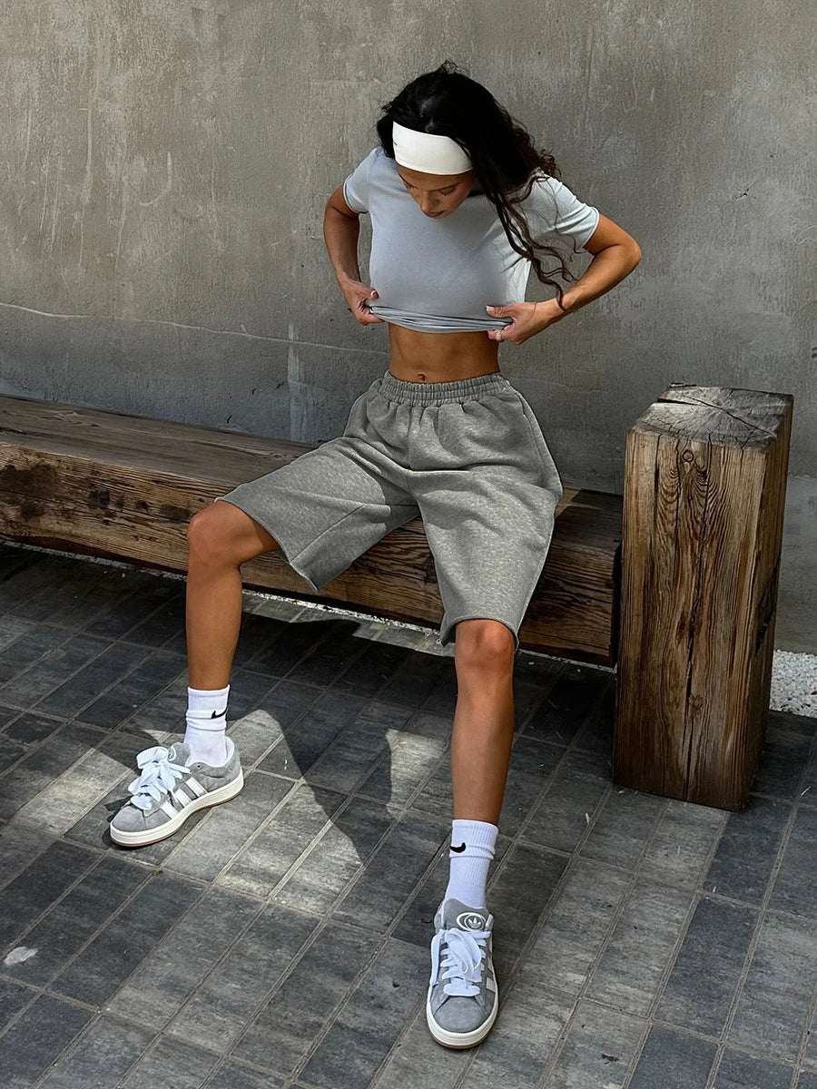Bronladies 100% Cotton Casual Shorts  Women's Soft Breathable & Stylish for Everyday Wear Shorts  Couple Pants Summer Shorts