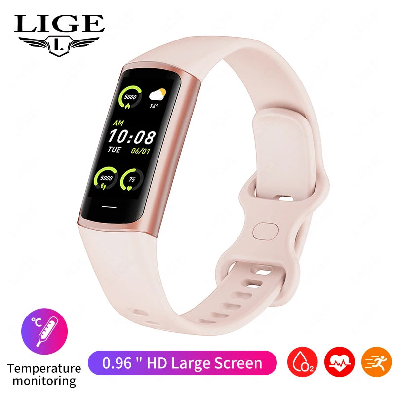 LIGE Smartwatch Sports Fitness Tracker Smart Watch For Men Women Heart Rate Blood Oxygen Sleep Monitor Waterproof Smart Bracelet
