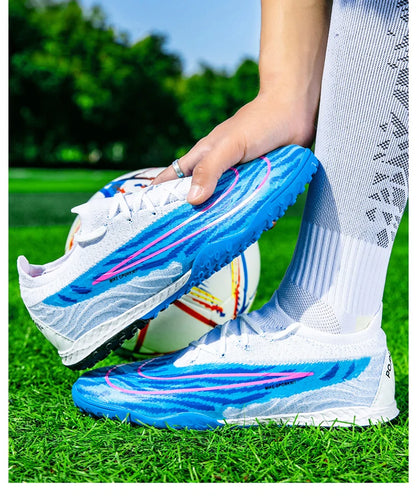 Soccer Shoes For Men Original Outdoor Sports Training Football Boots TF/FG Kids