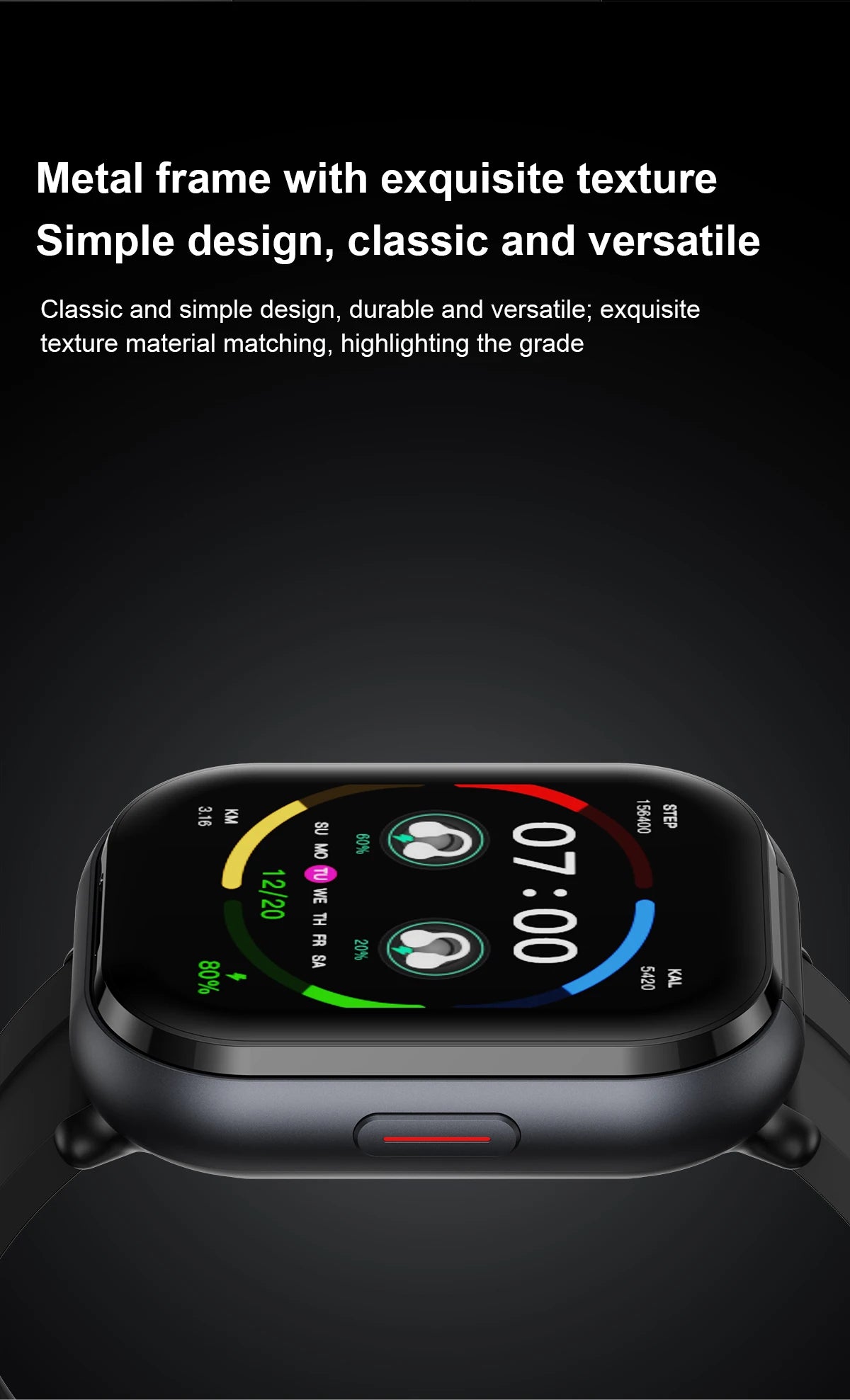 LIGE New Open-back Cip-on Headphones Smart Watch For Men Women 2.01” HD Screen Massive Watch Faces Bluetooth Call Smartwatches