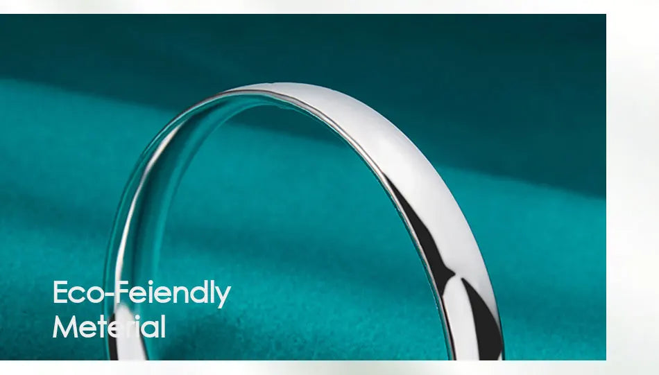 DOTEFFIL 925 Sterling Silver 10mm Smooth Solid Bracelet Bangles For Women Men Wedding Engagement Party Jewelry