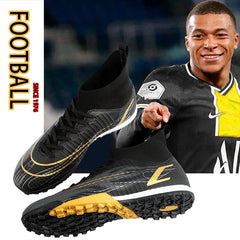 Soccer Shoes Men High Ankle Adult Professional Non-Slip Spike Indoor Football Boots