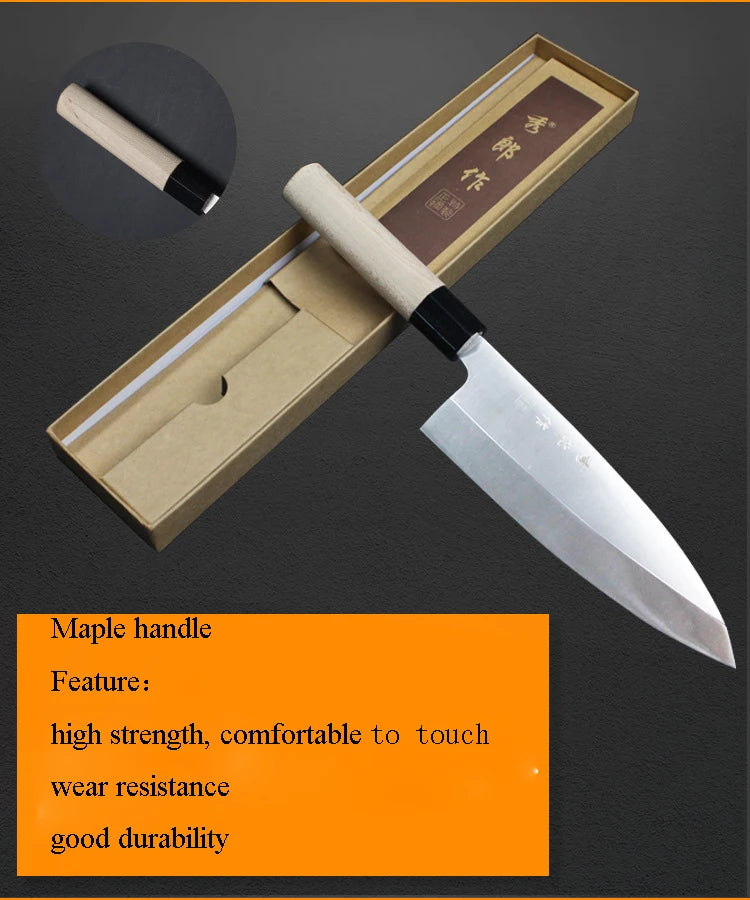 Japanese Salmon Sashimi Knife Professional Meat Cutting Sushi Cooking Knives Kitchen
