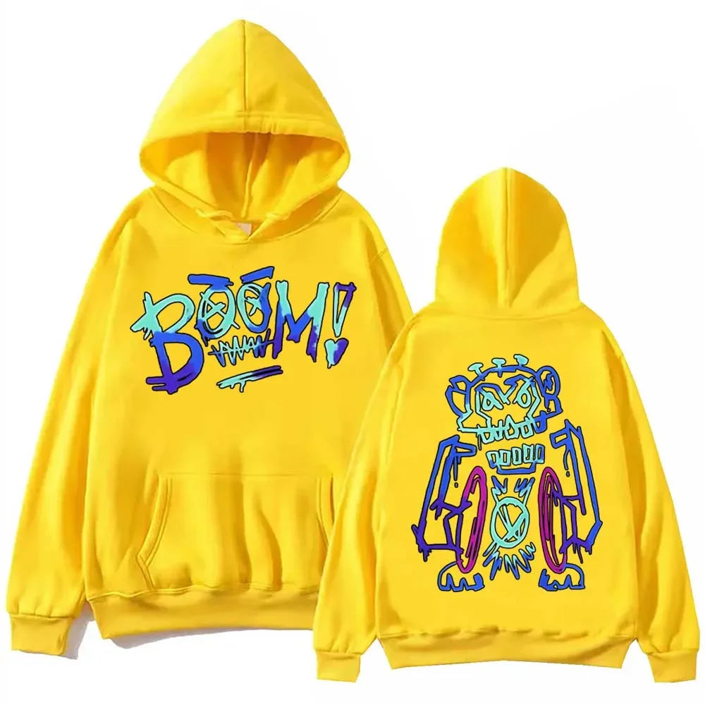 Anime Arcane Jinx Graffiti Hoodie Harajuku Hip Hop Pullover Tops Sweatshirt