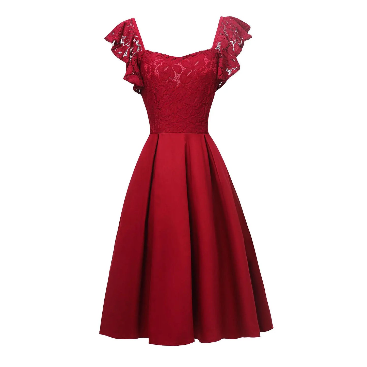 Evening wear Dresses: Sleeveless Tea-Length Chiffon Formal Dress Women