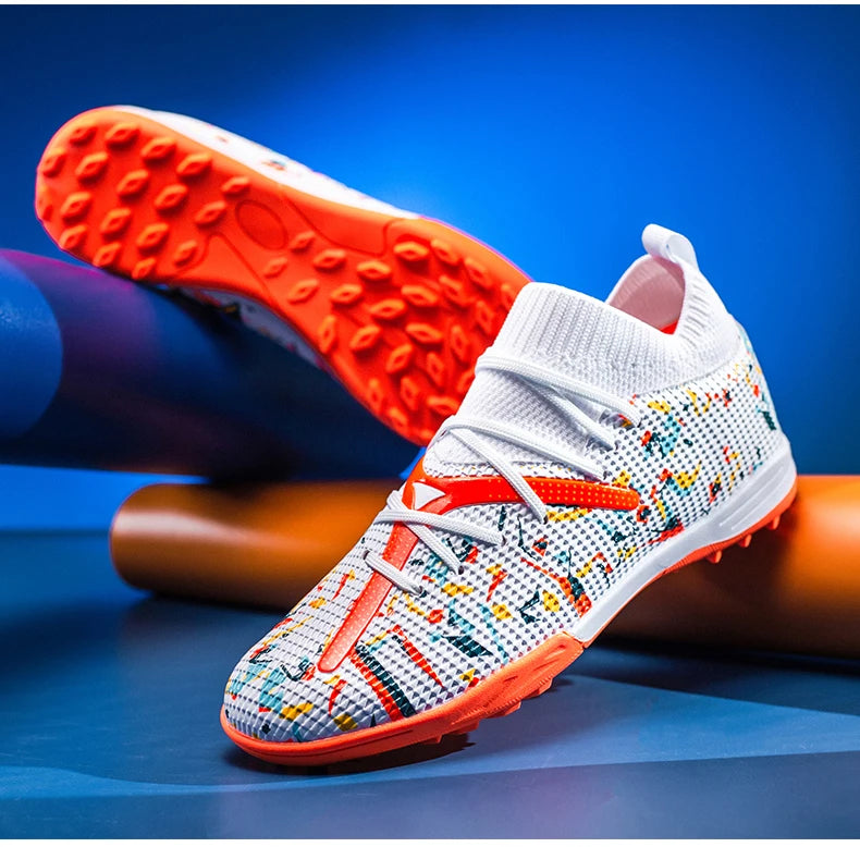 Mens Football Field Boots Ultralight Turf Indoor Society Training Soccer Shoes Cleats