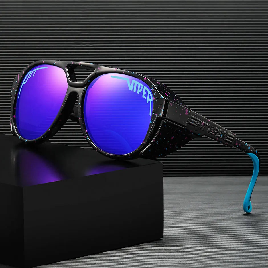 Adult Retro PIT VIPER Sunglasses Men Women Vintage Eyewear Steam Punk Sun Glasses UV400 Eyeglasses Steampunk Goggles With Box