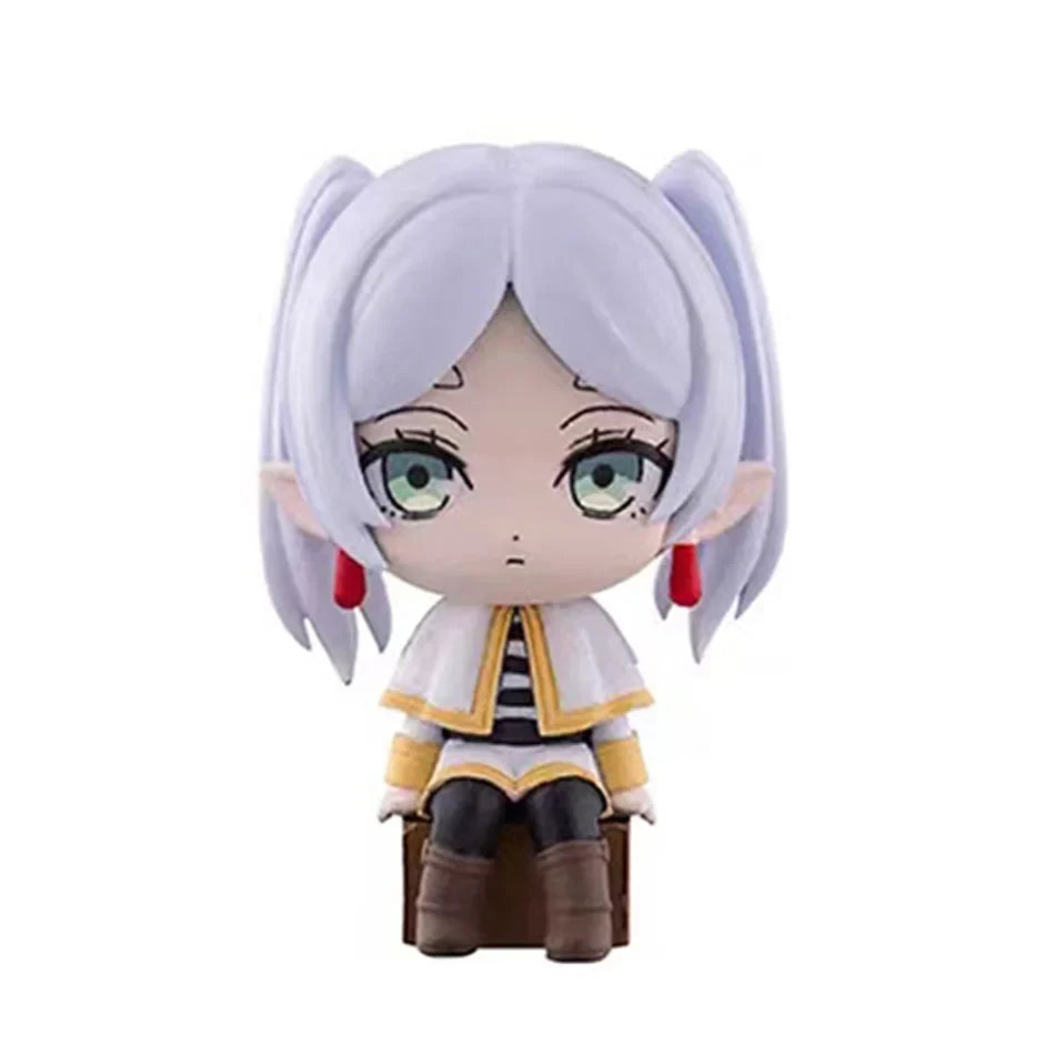 4pcs Frieren: Beyond Journey's End Anime Figure Sitting Fern Action Figures Frieren Noodle Stopper Figure Collection Model Toys