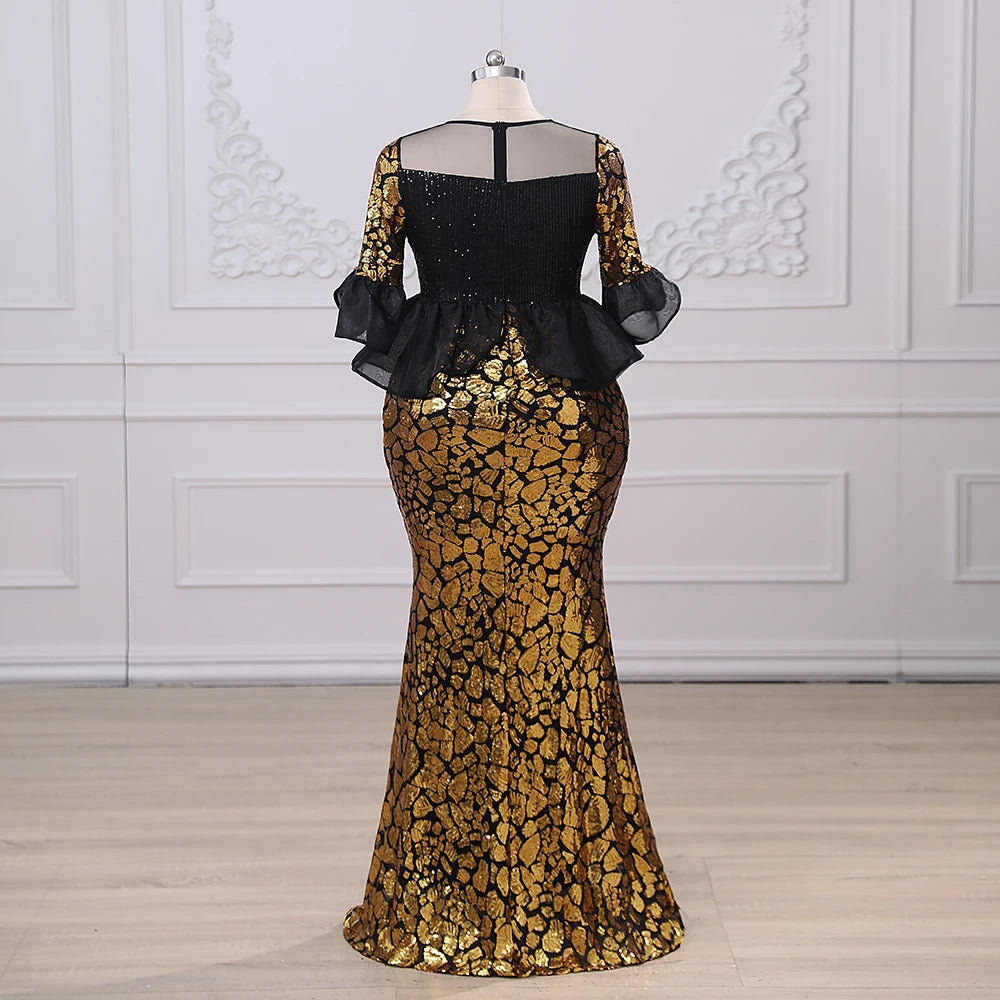 Homecoming Dresses: Exquisite Sequin Slim Half Sleeve Mermaid Evening Dresses