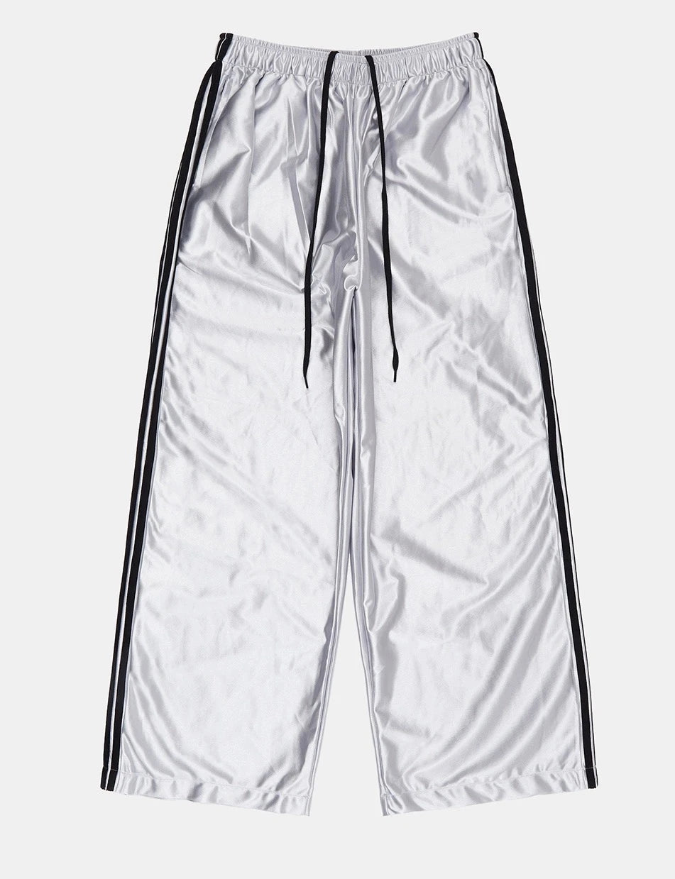 Y2k Casual Striped Sweatpants Women Korean Style Wide Leg Joggers Classic