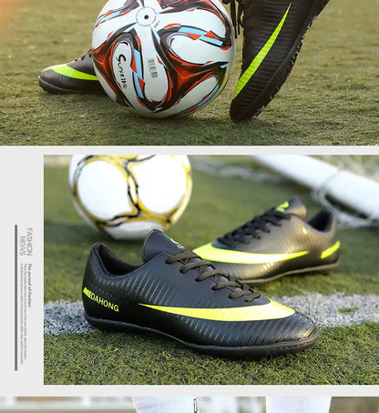 Men Soccer Shoes Cleats Society Children Boys Kids Autumn Casual Studded Boots