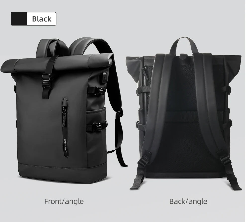 HK Large 15.6 Inch Laptop Backpack Men Anti-Theft Travel Backpack for Business University Bicycle School Backpack With USB Port