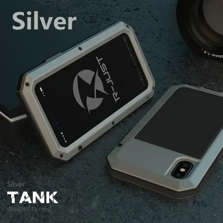 Heavy Duty Protection Armor Metal Phone Case for iPhone 17 16 15 14 13 12 11 Pro XS MAX SE XR X 6 7 Aluminum Shockproof Cover