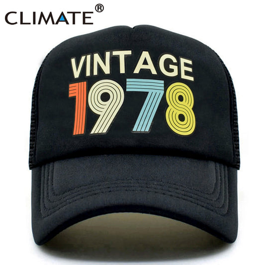 Vintage 1978 Cap 1978 Vintage Trucker Cap Men Retro 40th Birthday