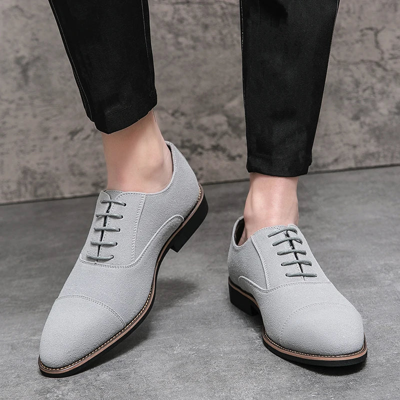 Luxury Business Oxford Leather Shoes for Men Breathable Designer Formal Dress Casual Male Office Wedding Flats Footwear Mocassin