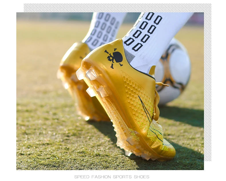 Men's Soccer Shoes Kids Children Low Top Futsal Society Training Football Boots