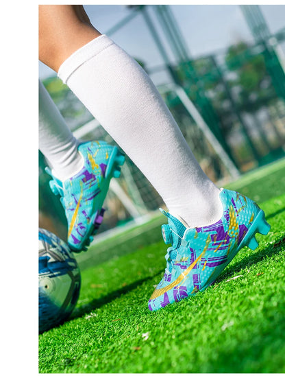 Soccer Shoes for Childrens TF/FG Outdoor Futsal Turf Training Boys Girl