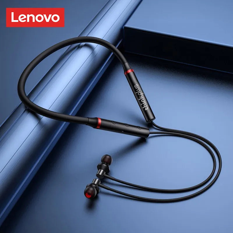 Origial Lenovo HE05X Bluetooth 5.0 Magnetic Absorption In-ear Design Earphones Skin-touching Headset HiFi Sound Headphones