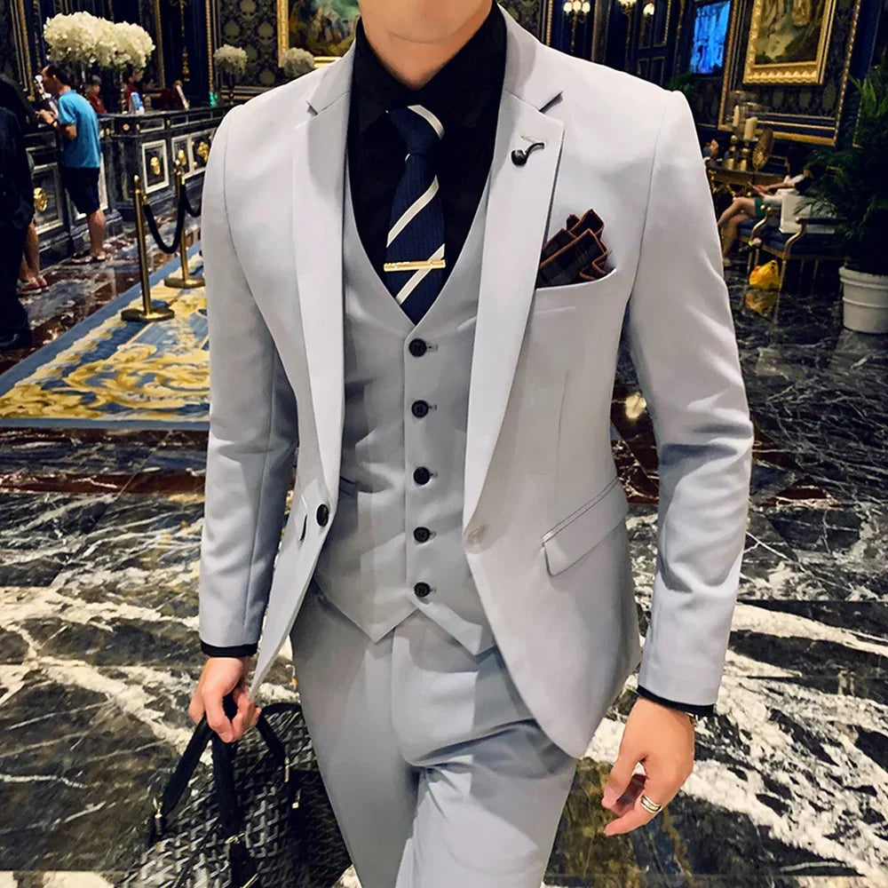 Tuxedo for Mens: Men's Business Casual Groom Wedding Dress Formal Suit
