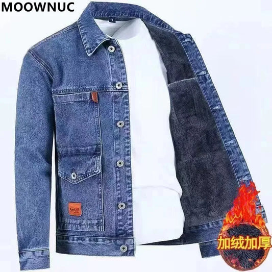 Autumn and Winter New Men's Classic Fashion All-Match Denim Jacket