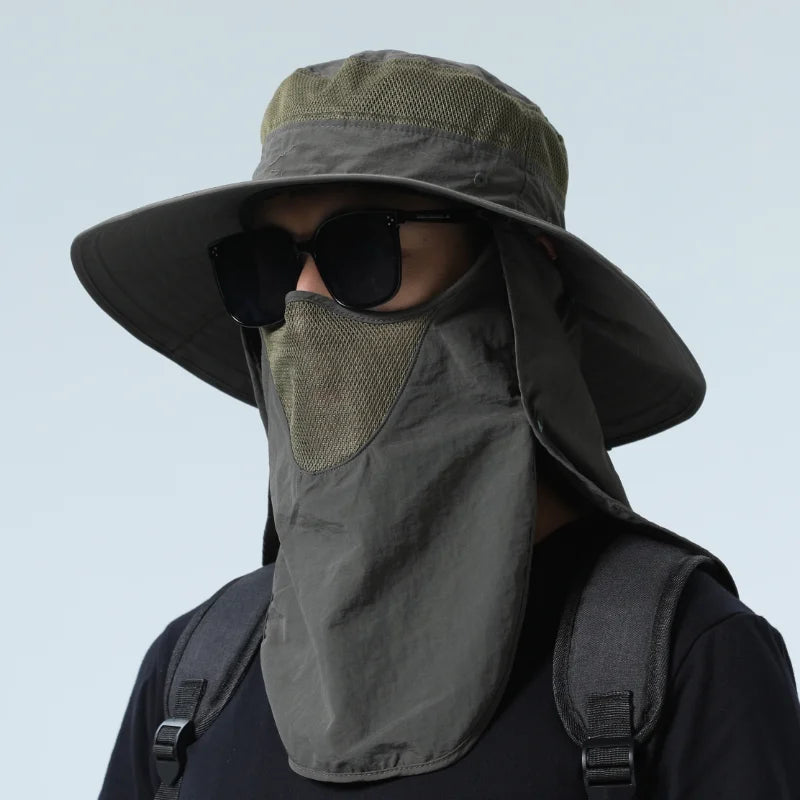 Sun Hats UV Protection Outdoor Hunting Fishing Cap for Men Women Hiking Camping