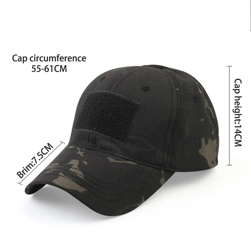 Baseball Caps Camouflage Tactical outdoor Soldier Combat Paintball Adjustable Hat