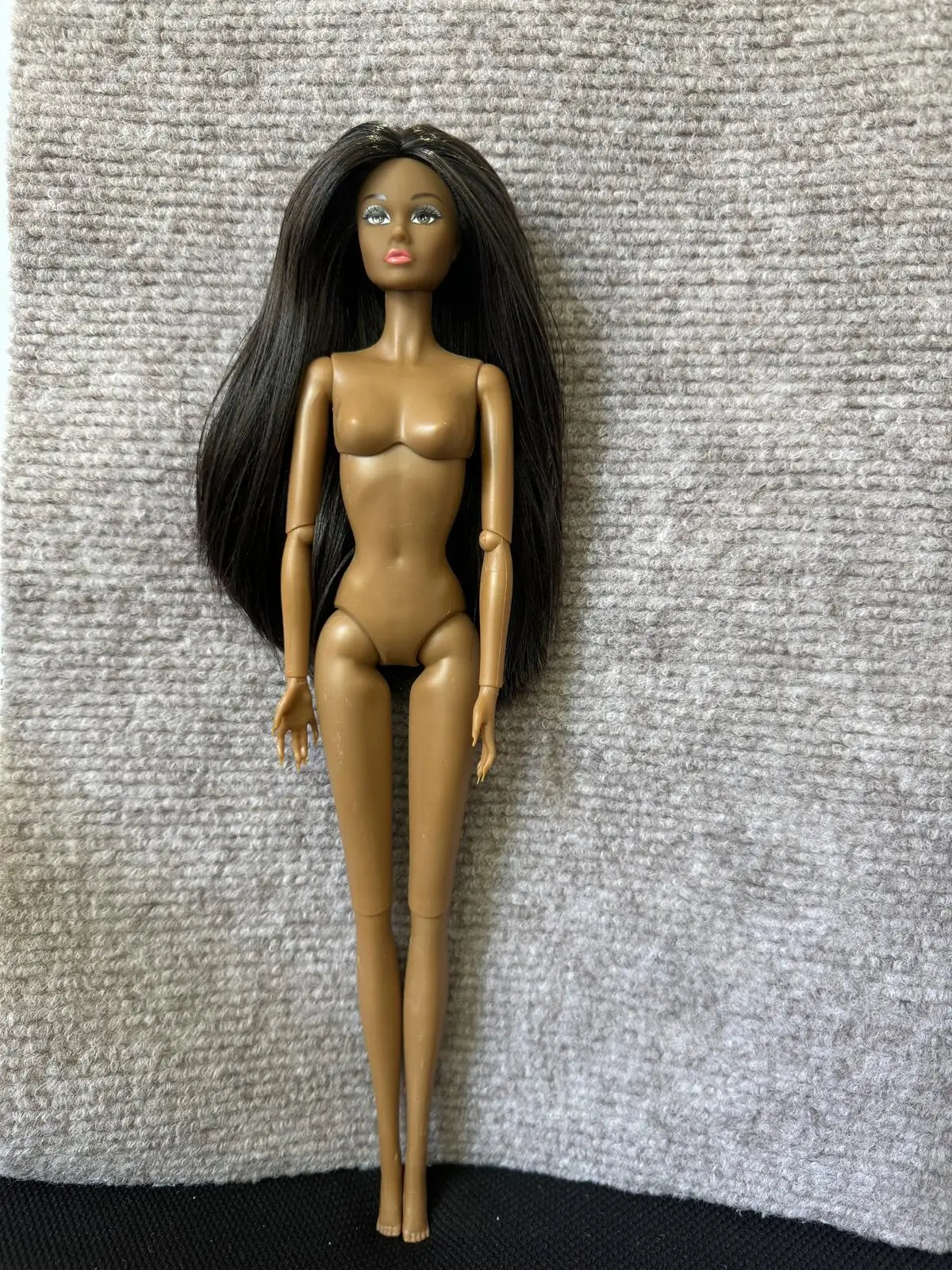 1/6 PP Face Mold Super Model Doll Figures FR Beige Dark Brown Skin Tone Joints Movable Solid Doll 30cm Doll Kids Birthday Gift