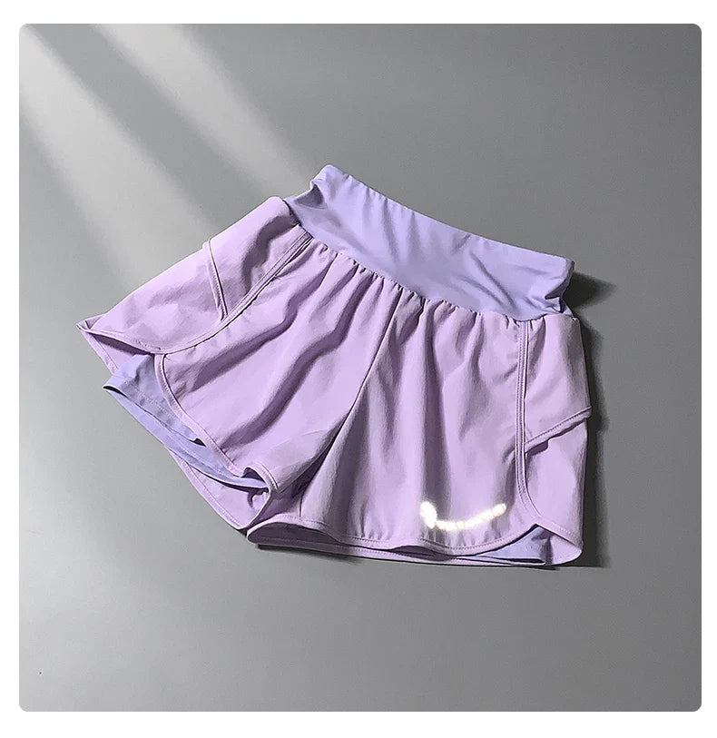DRUR Yoga Short Woman Gym Clothes 2 In 1 High Waist Pants With Pockets Fitness Cycling Shorts Women Yoga Shorts Sportwear 2025