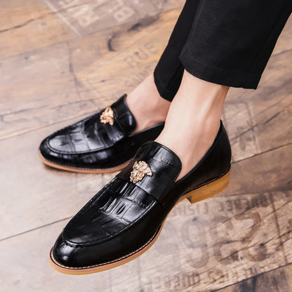 italian shoes casual brands slip on formal luxury shoes dress men loafers moccasins genuine leather driving shoes big size