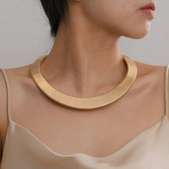 Exaggerated Flat Snake Torques Chokers for Women, Hyperbole Egyptian Necklaces