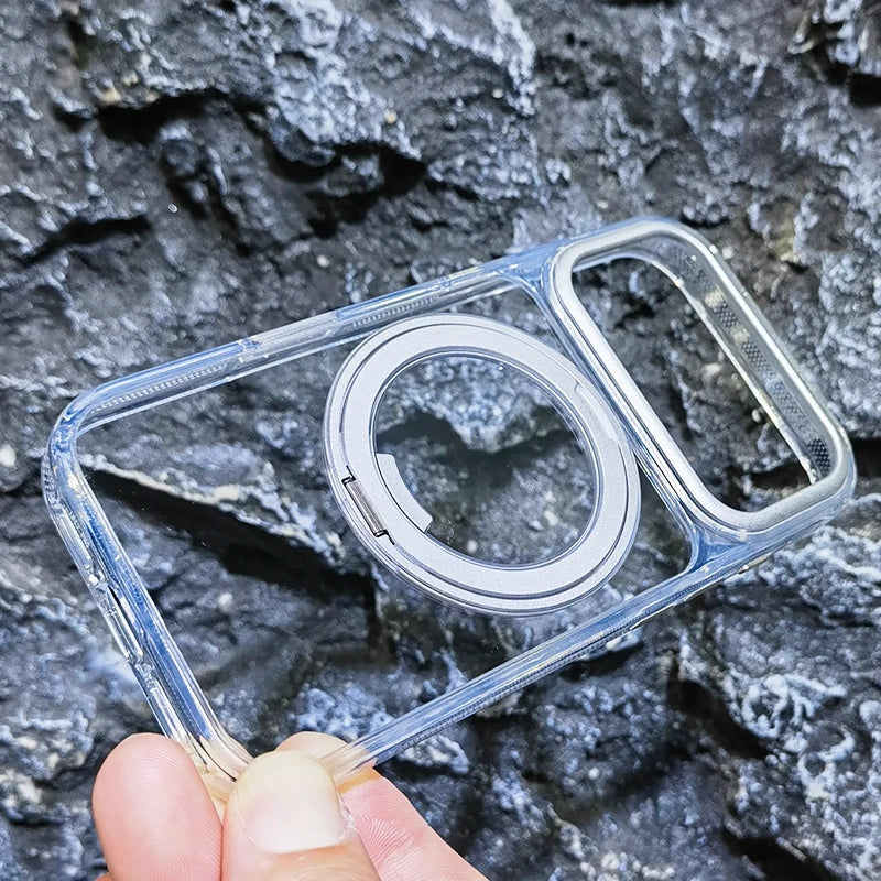 Magnetic 360 Degrees Rotating Ring Holder Case For iPhone 17 Pro Max / 17 Air