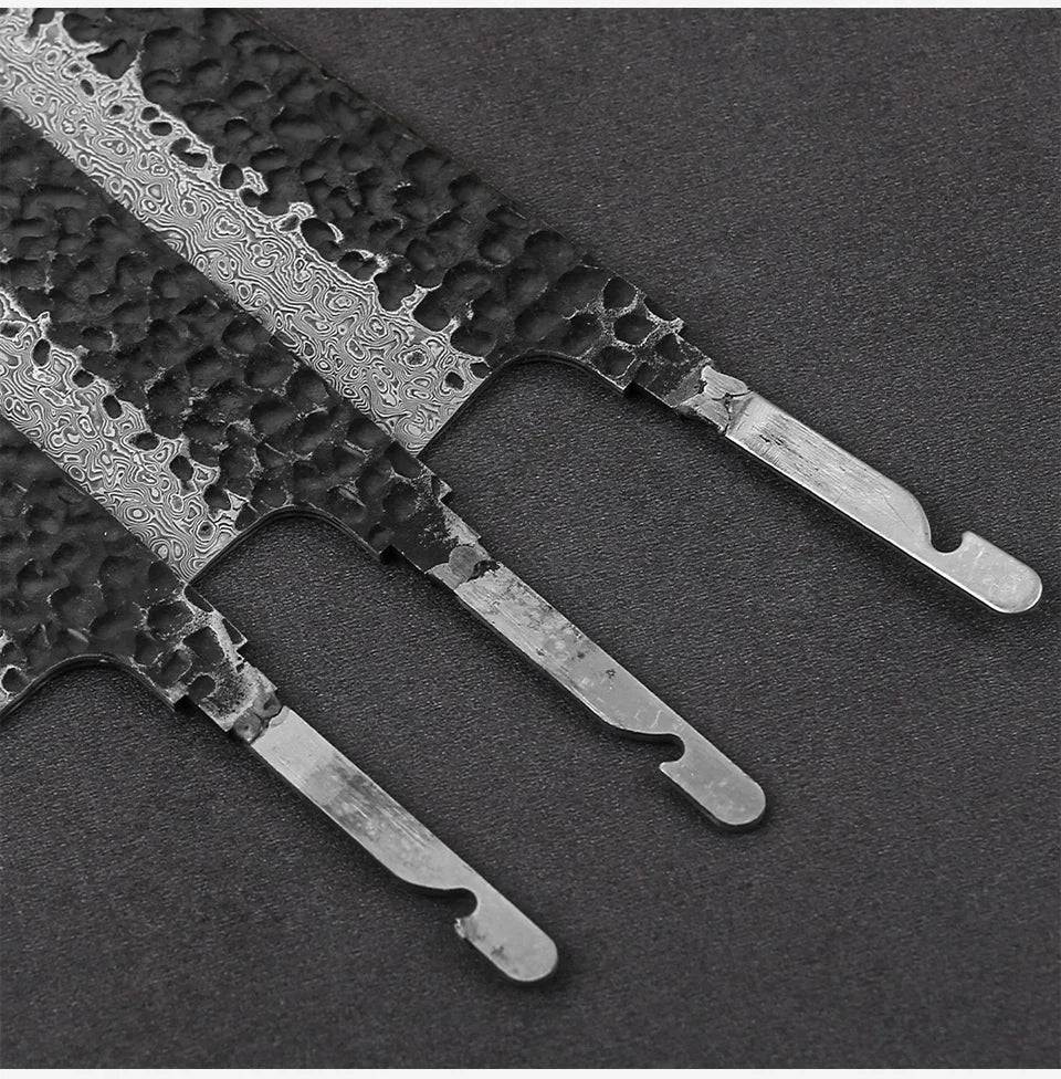 1-7 Pieces Japanese Chef Knives Blank Blade DIY Damascus Steel VG10