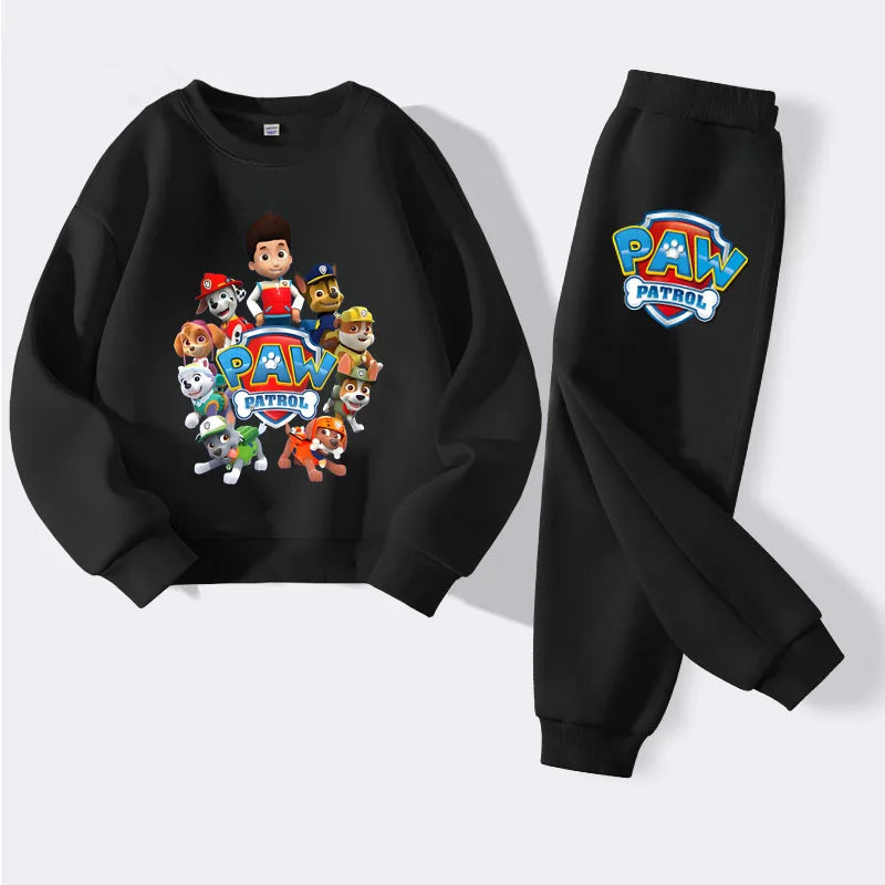 PAW Patrol Printed New Boys Pullover and Trousers 2 Piece Sets Autumn Kids Casual Hoodies Set Spring Children Sweatsuits