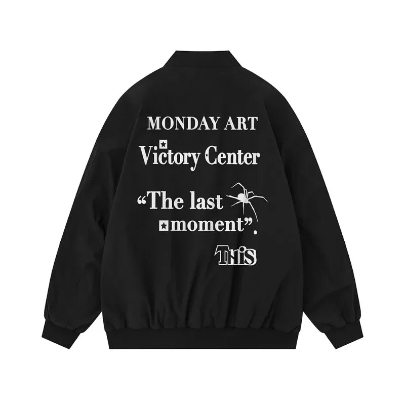 Men's Aviator Jackets 2024 Autumn Couple's Matching Jacket Hip-hop Streetwear