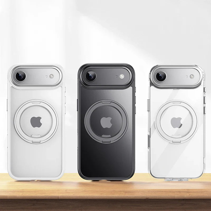 Magnetic 360 Degrees Rotating Ring Holder Case For iPhone 17 Pro Max / 17 Air