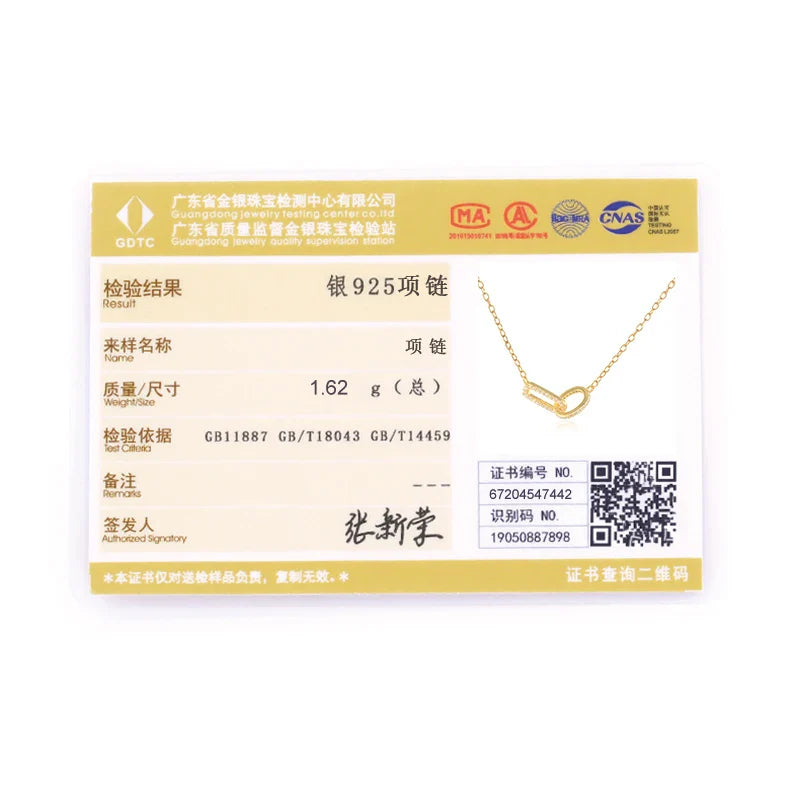 ROXI 925 Sterling Silver 17cm Double square crystal Bracelet For Women 40cm Clavicle Chain Necklace Wedding Pary bijoux femme