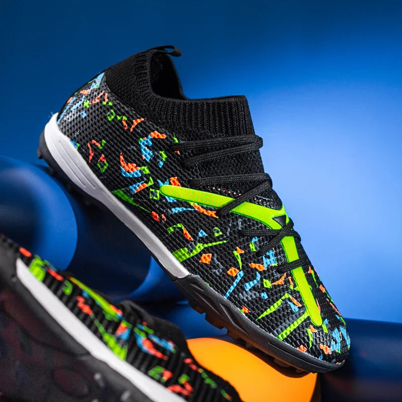 Mens Football Field Boots Ultralight Turf Indoor Society Training Soccer Shoes Cleats