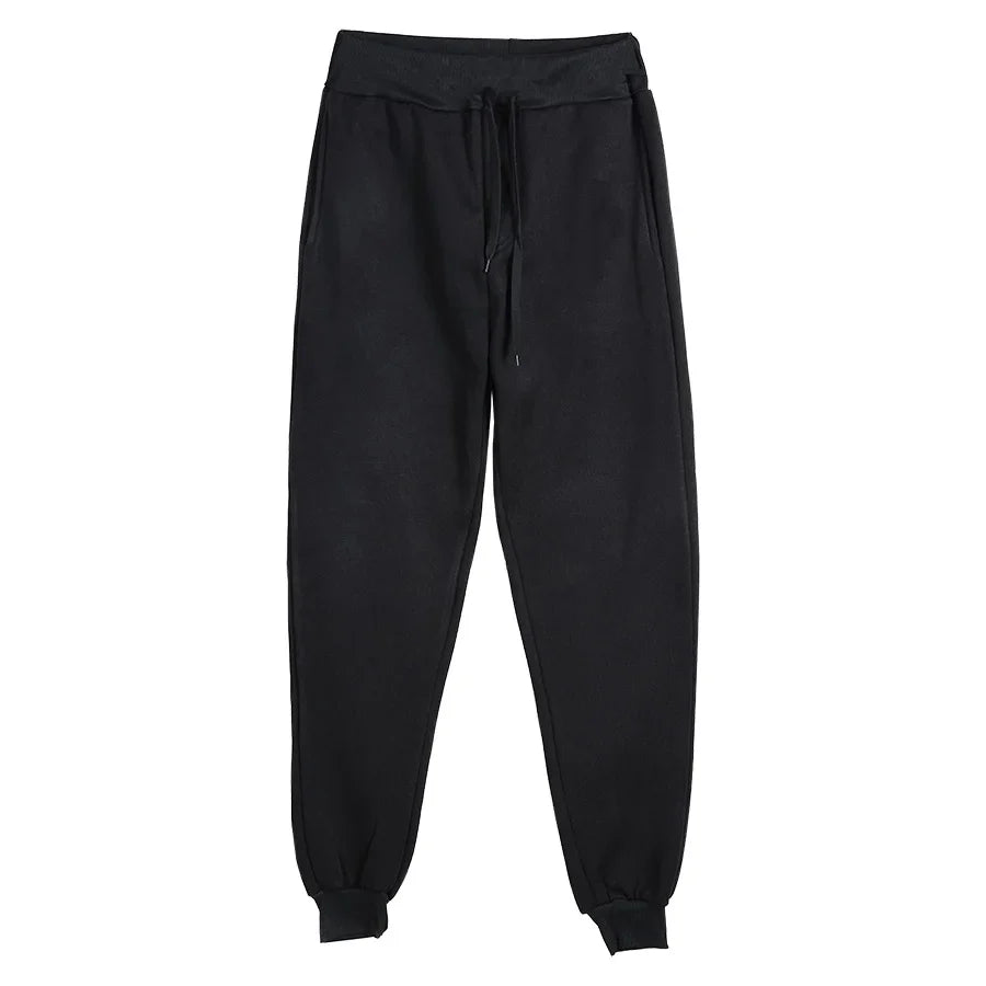 Men Women Tracksuit Hoodies Casual Solid Color Thick Pullover and Long Pant 2-piece Set Men Autumn Fleece Jogger Sports Suit Ne
