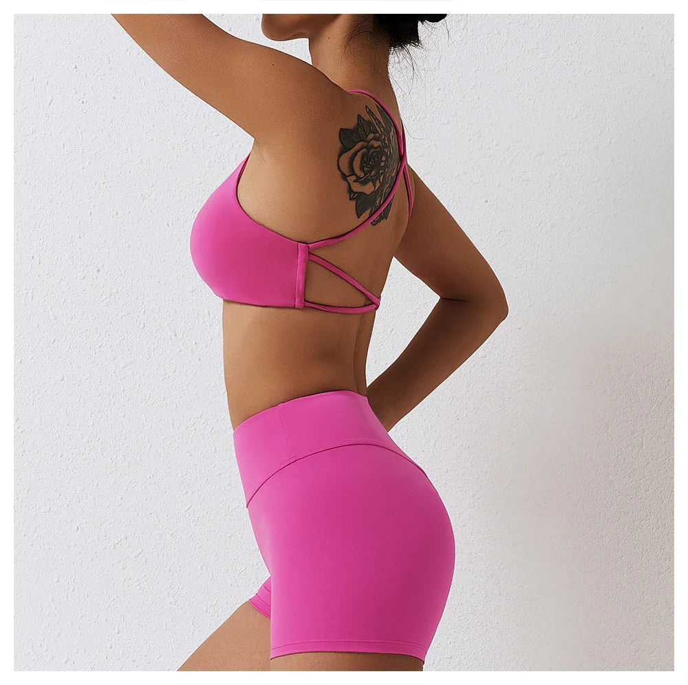 Seamless Yoga Set Workout Sportswear Gym Clothing 2Pcs Sport Sets Women