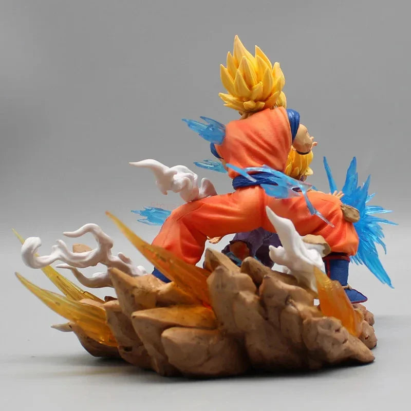 Dragon Ball Z Son Goku Gohan VS Cell Anime Figures Cell Salu Figurine Pvc Statue Model Doll Desk Collectible Decora Toys Gifts