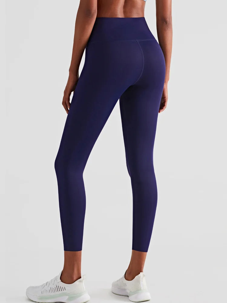 Women's Double Layer Abdominal Tightening Fitness Yoga Pants High Waist Hip