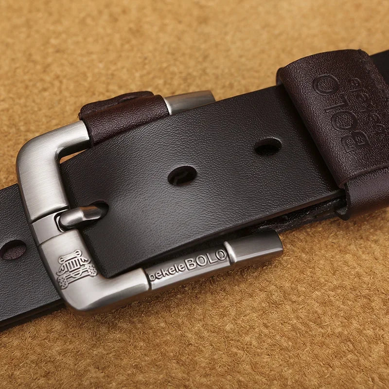 Famous Luxury Brand Designer Belts for Men Original Real Genuine Leather Belt Alloy Pin Buckle Men's Waist Straps for Jeans Belt
