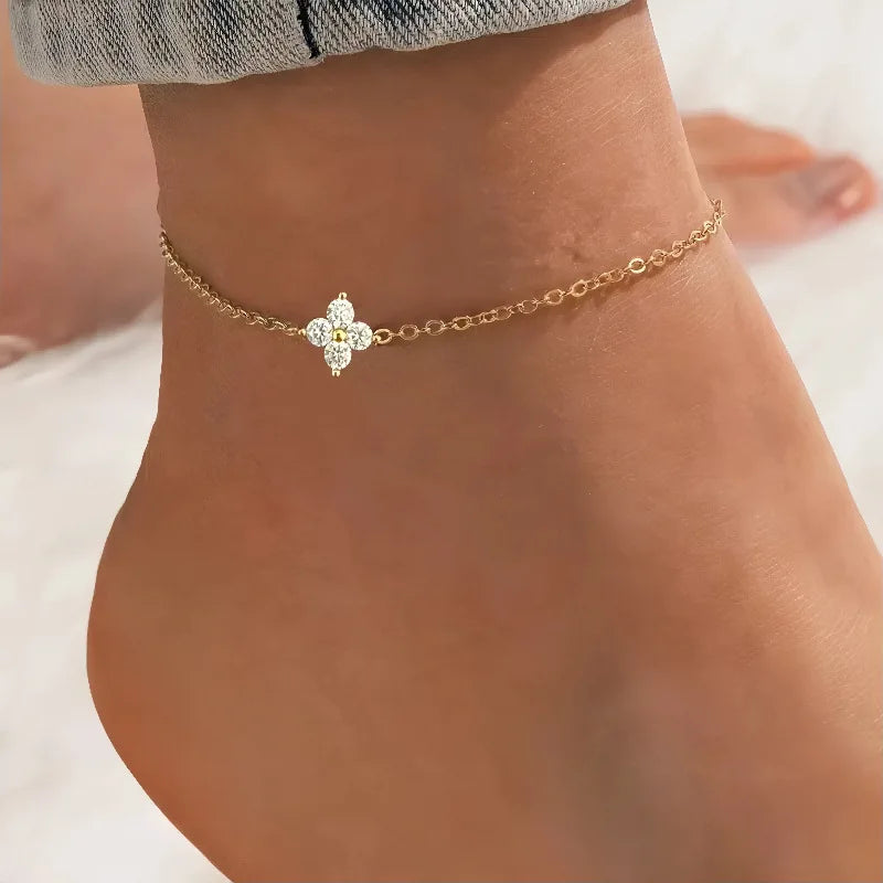 ROXI 100% 925 Sterling Silver Turquoise Crystal Petal Patter Pendant Necklaces For Women Delicate Wedding Jewelry Collar Mujer