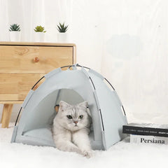 Cat Tent Dog Bed Pet Teepee with Cushion for Dog Kennel Indoor Cat Nest Cat Bed