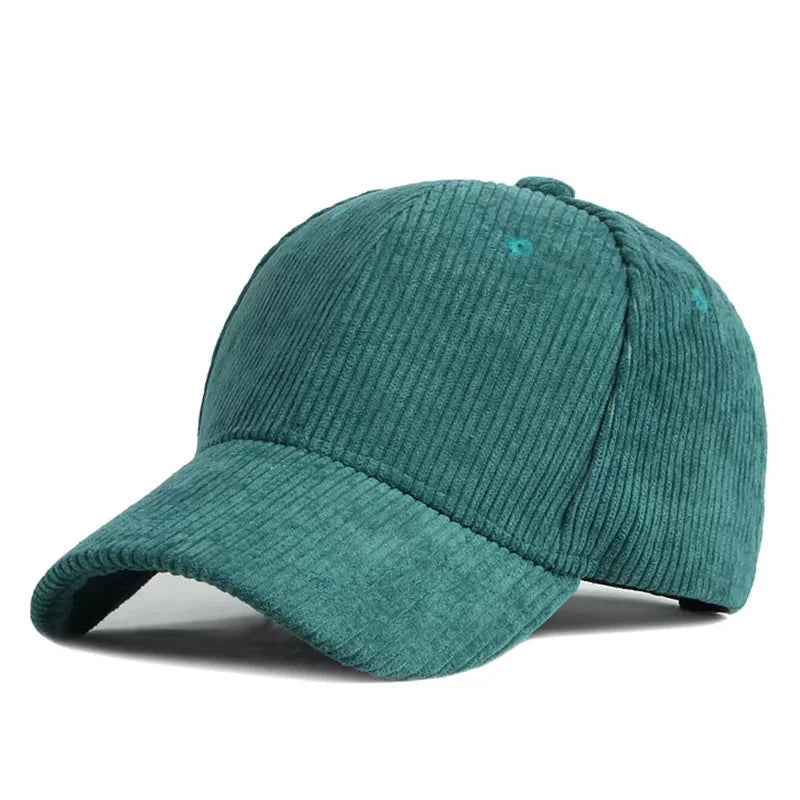 Corduroy Hat Korean Version Ins Baseball Cap Korean Version Versatile Show Face Small Curved Eaves Street Fashion Brand Cap Man