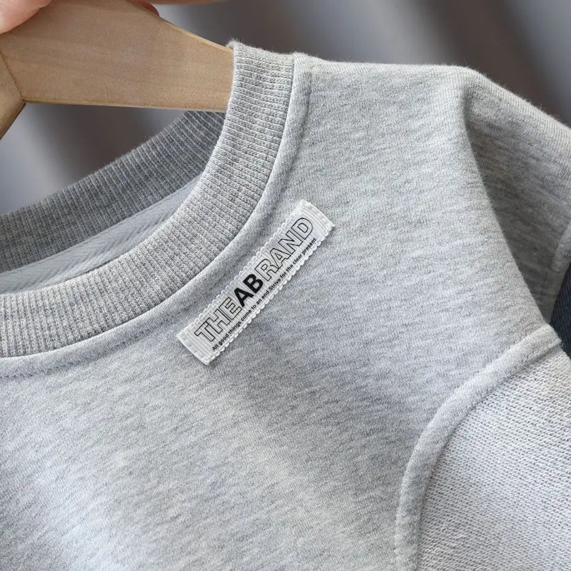 Kids Boys Sweater Suit Spring Autumn Clothing Children's Fashion Sportswear Suit Children's Clothing Boy's Baby Top Pants 2PCS