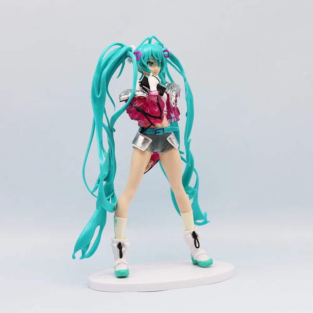 Student Girl Hatsune Miku  Action Figures Fashion Figure Model Miku Room Decorations PVC Collection Model Doll Toy